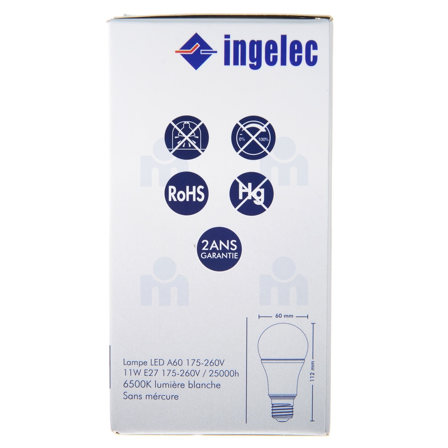 Ampoule LED haute puissance INGELEC E27 40W 6500°K LEDP40E27B - VISIONAIR  Maroc