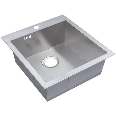 EVIER INOX 304 FAIT MAIN 40x 45 CM SANILI