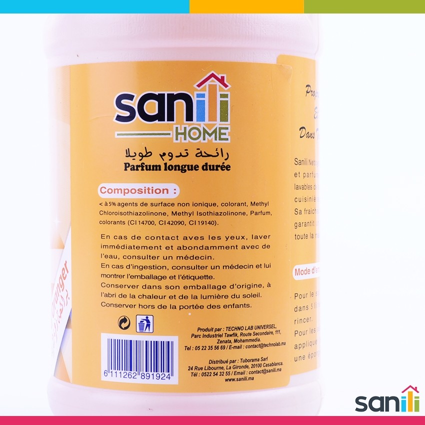 Nettoyant pour Sol Sanili 1L à 11Dhs - Produit Nettoyage