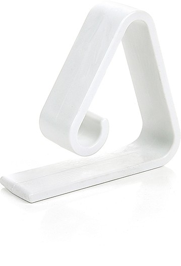 Pince à nappe plastique blanc set 4