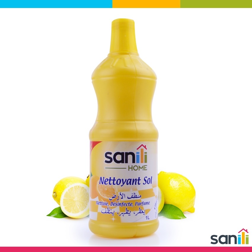 Nettoyant pour Sol Sanili 1L Citron - Produit Nettoyage Maison