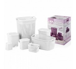 salle de bain accessoires robinet baignoire lavabo vasque tapis douchette poubelle