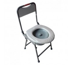 Chaise de Toilette Pliable antidérapante en fer forgé
