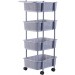 Chariot de Rangement en plastique 4 niveau 
