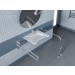 salle de bain accessoires robinet baignoire lavabo vasque tapis douchette poubelle