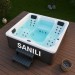 salle de bain accessoires robinet baignoire lavabo vasque tapis douchette poubelle